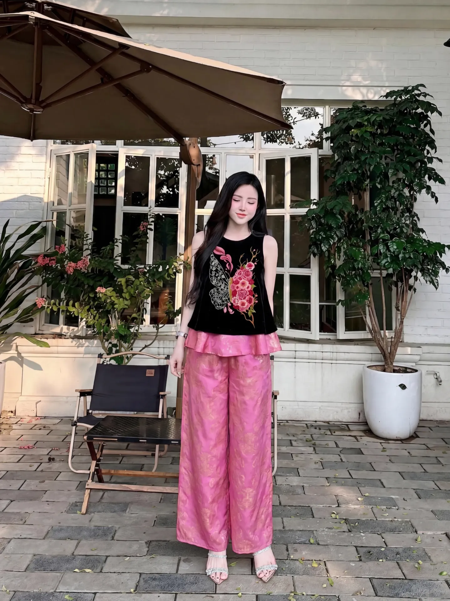 Set Đen phối hồng
