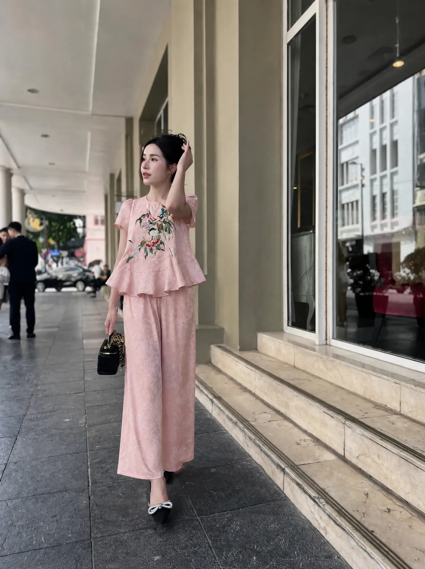 Set Áo + Quần Hồng